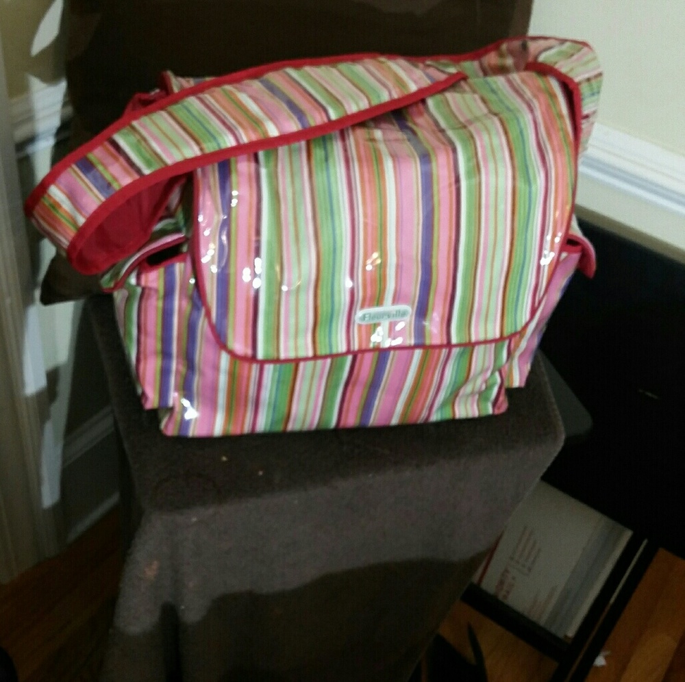Like New Fleurville diaper bag